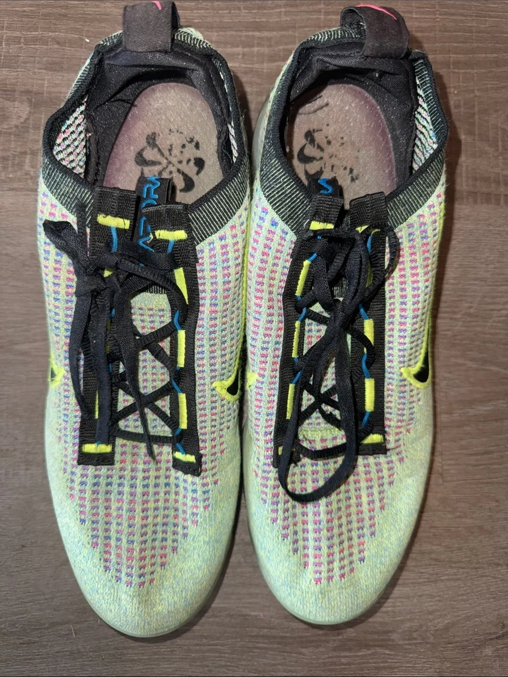 Nike Air VaporMax 2021 Flyknit Next Nature - Volt/Photo Blue - Size 11
